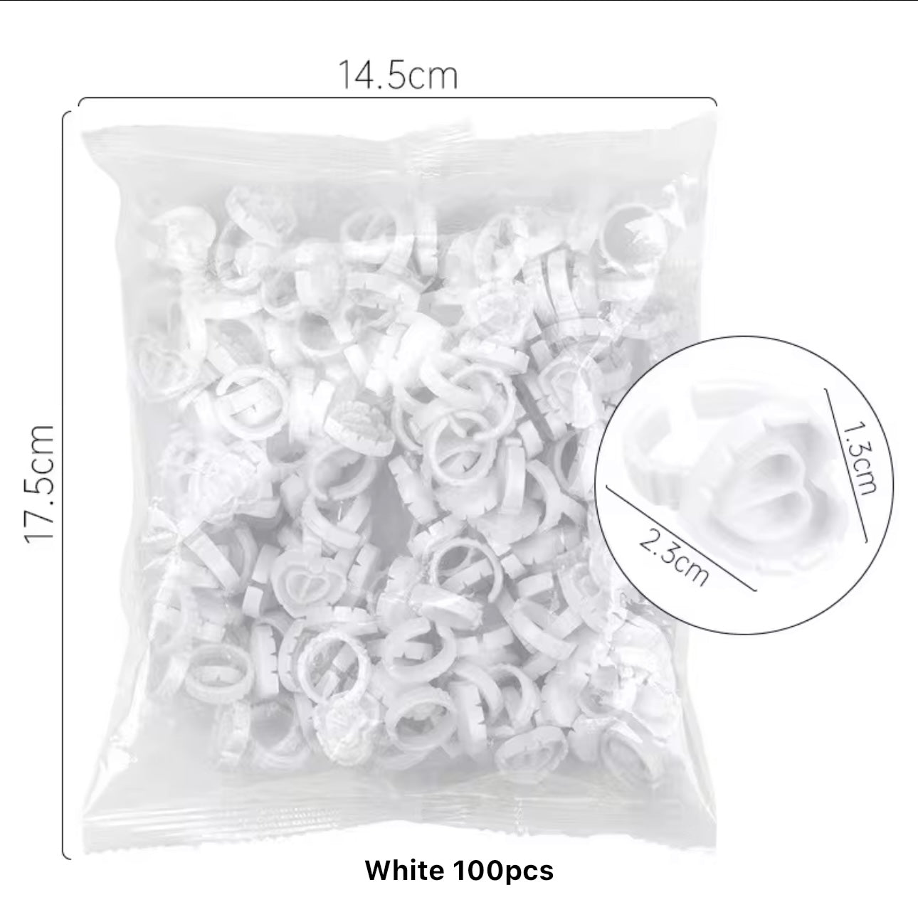 Heart Shape Glue Rings