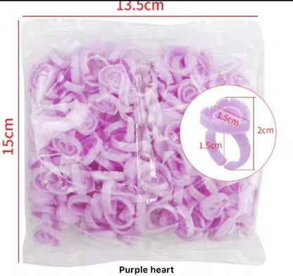 Heart Shape Glue Rings